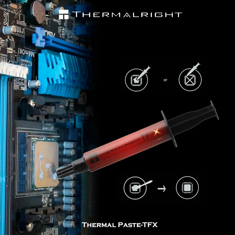 Thermalright-pasta térmica TFX 14,3 w/m-k para ordenador de escritorio, pasta de silicona para disipación de calor, 2g, 6,2g