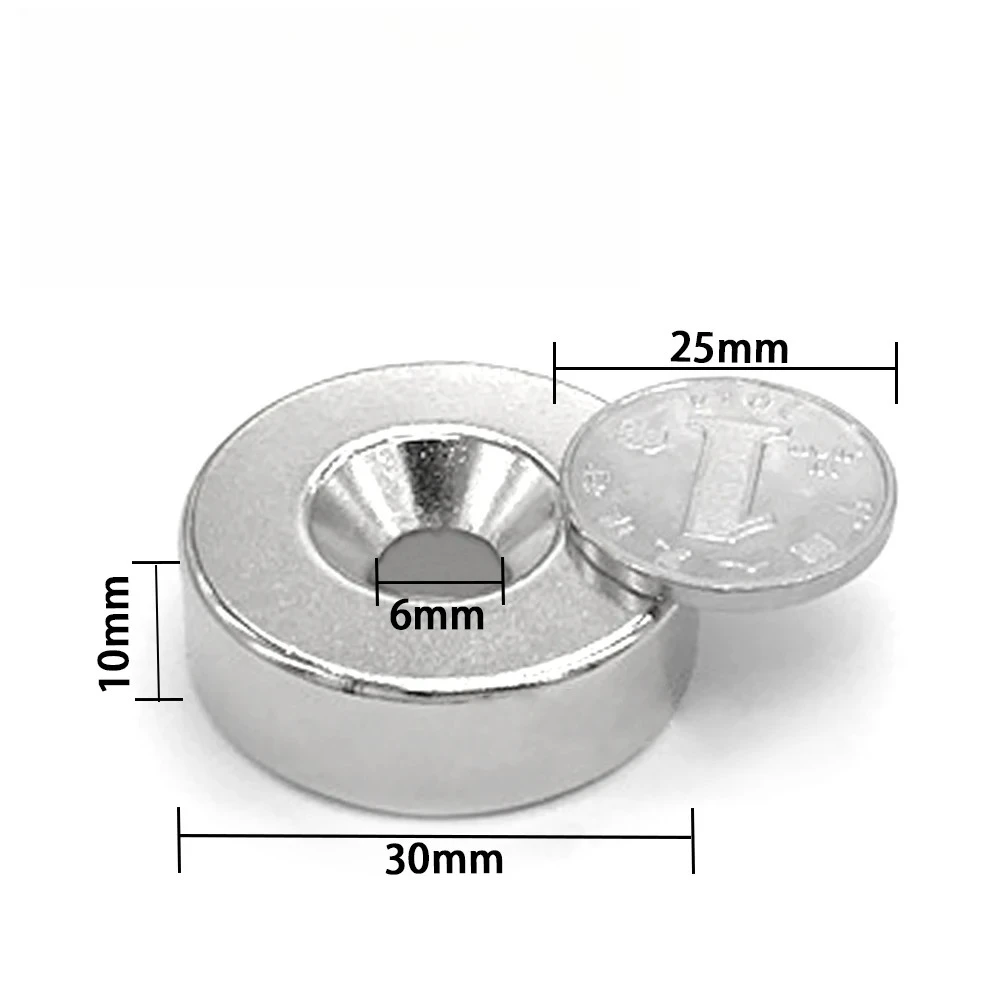

1/3/5pcs 30x10-6mm Circular Magnets 30x10-6mm for Home Refrigerators, Offices DIY 30x10-6mm