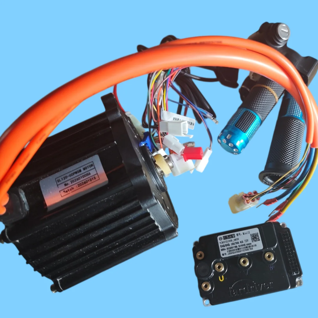 60V 2000W Electric Drive Controller SL120-60IPM Mini 12 + Throttle for E-Bike Conversion Kit