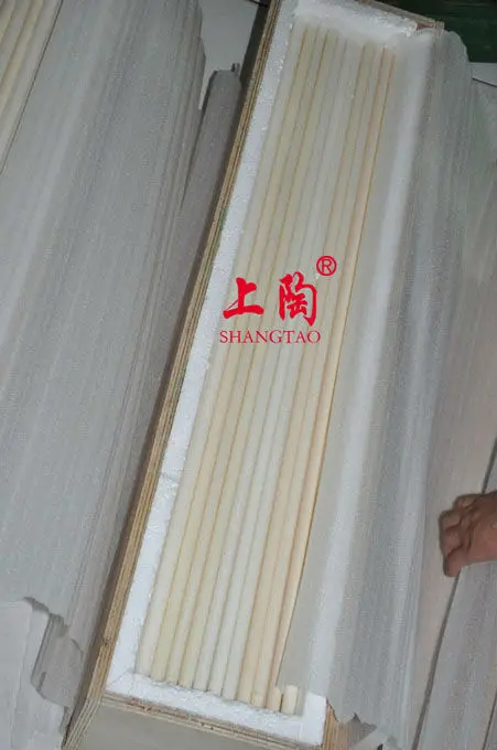 Tubi quadrati in ceramica di allumina 99% personalizzati ad alta temperatura lunghi