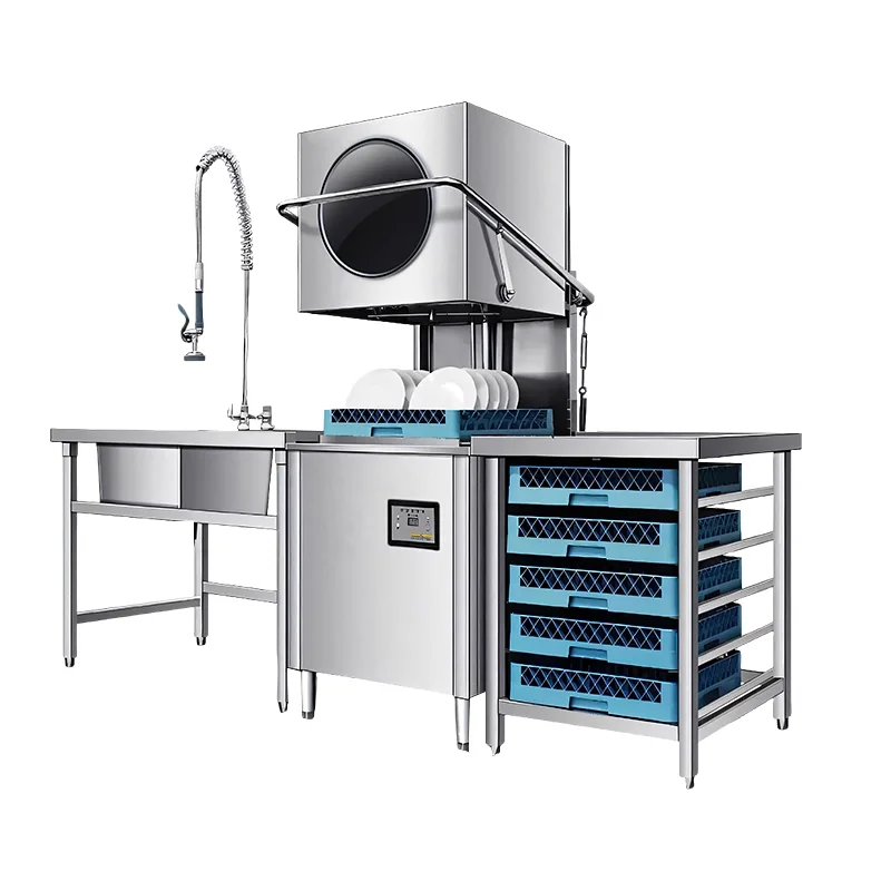 Washer Dishwasher Machine Industrial Dishwashing Machine Commercial Automatic Freestanding Dish Washer Kitchen Bottle Glassware