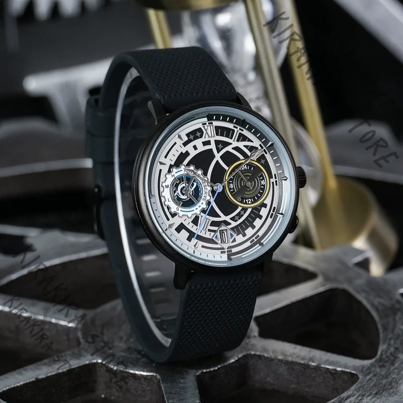 

Link Click Quicksand Lucas Charles Official Quartz Watch Cosplay anime Genuine Watches Light-energy Charging Student Men