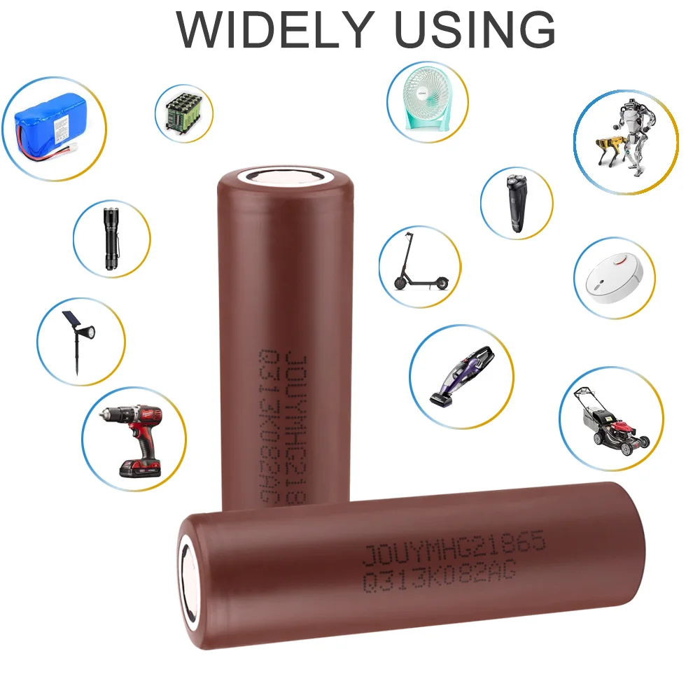 1-10PCS HG2 3000MAH 3.7V 18650 bateria recarregável Li-ion baterias alta corrente descarga poder lítio celular