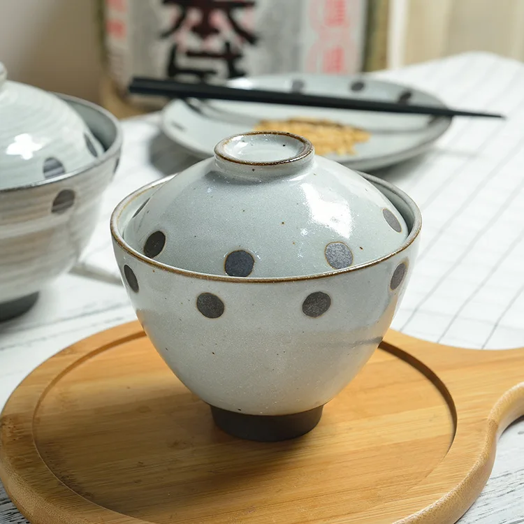 

Набор креативной посуды в японском корейском стиле с крышкой, миской для риса, миской для супа и крышкой