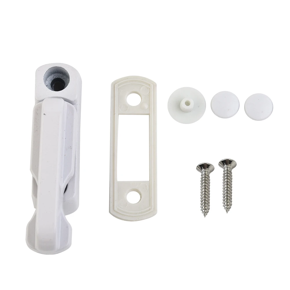 Aluminum Window Lock 85x20x35mm Useful Practical Protect Sash Stopper T-lock Anti-theft Door For Latch Handle Plastic