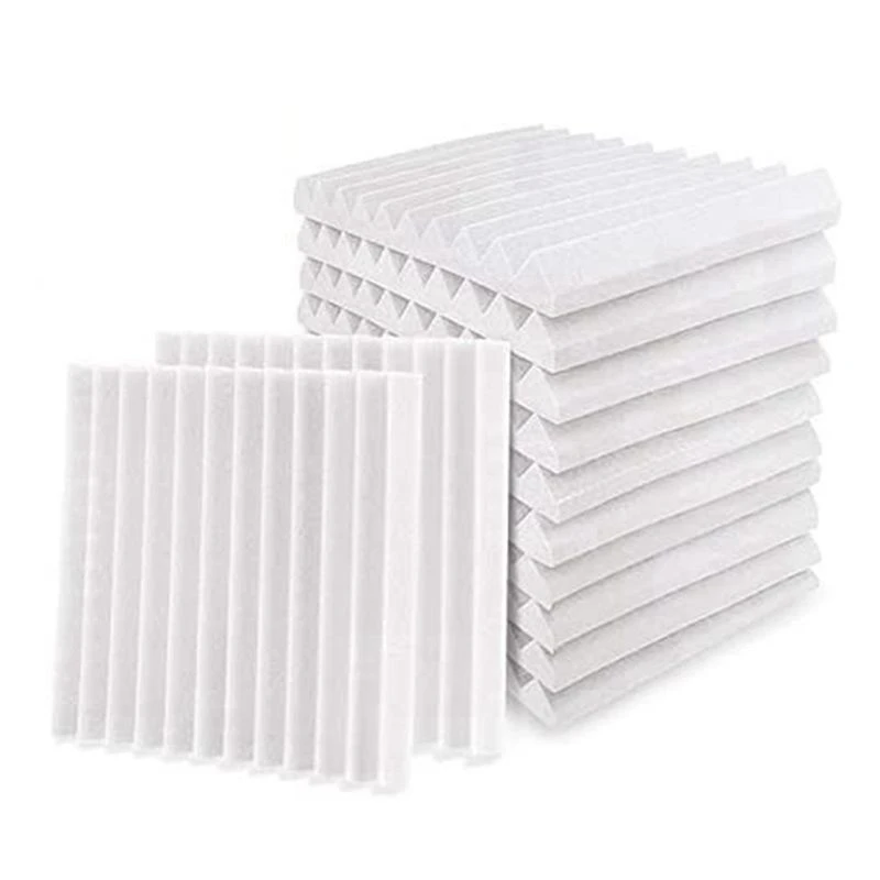 X08A 120Pcs Acoustic Foam Board,Studio Wedge Tile,Acoustic Foam Soundproof Pyramid Studio Treatment Wall Panel,2.5X30x30cm