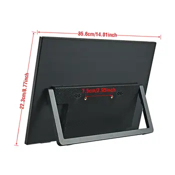 Anmite 15,6palcový přenosný dotykový monitor 1080P HDR 16:9 s nízkým modrým světlem pro XBox PS4 / 5 Switch mobilní telefon PC notebook rozšíření 8 nejlepší prodej dotyková obrazovka s Androidem 15 palců - №5