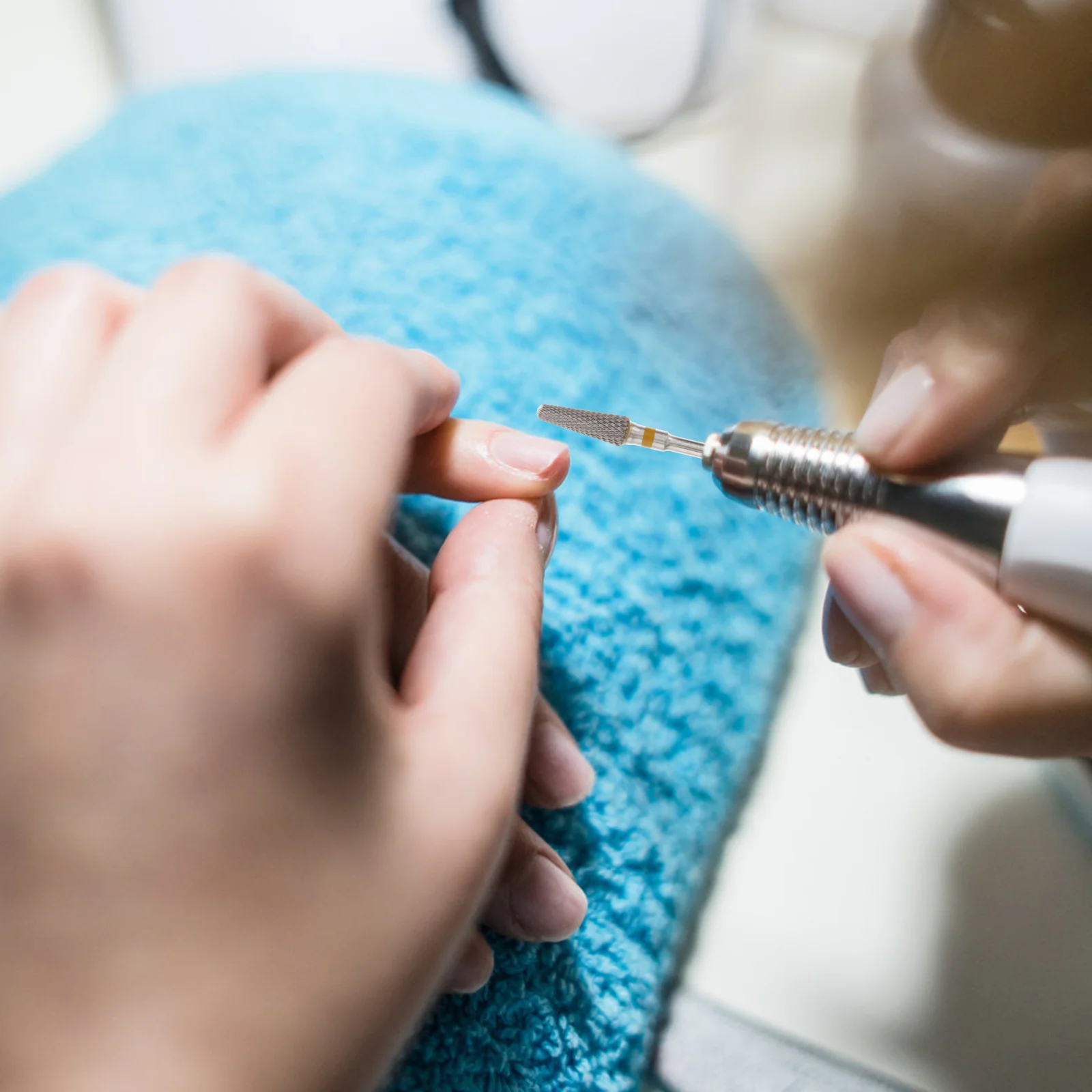 مسمار لقمة ثقب التنغستن الصلب حاد مخروط القاطع الأصفر رقيقة الأسنان إعادة تشكيل البولندية إزالة الجلد الميت مسمار أدوات الرسم مانيكير الحفر