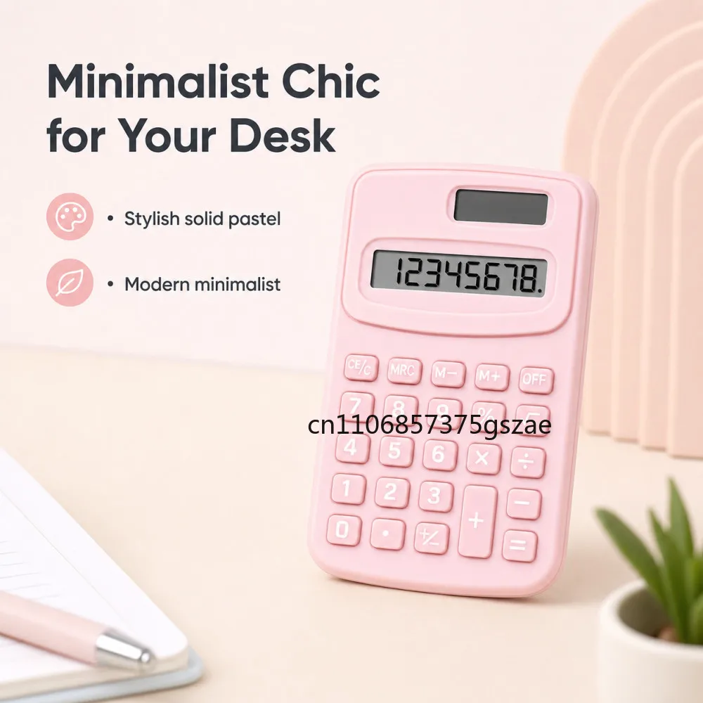 Cartoon Mini Calculator, High Appearance Level Fresh Cute and Fashionable Portable Calculator on The Palm