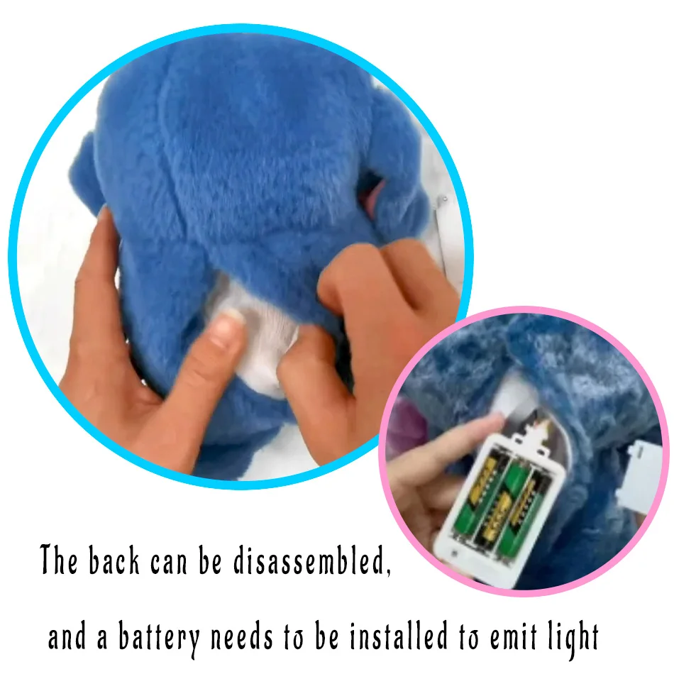 2026 Nuovo Disney Stitch Anime Peluche Bambola Con Illuminazione Musica Airbag Kawaii Placare Giocattolo Del Bambino Per Lenire Il Sonno Peluche Per I Bambini Regalo