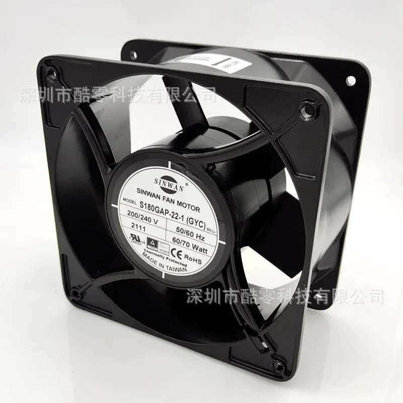 Cabinet Cooling Fan for Taiwan SINWAN S180GAP-22-1 200V 240V 60W 70W 17689