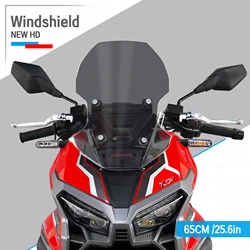 Motorcycle Touring Windshield FOR longjia XDV300i XDV 300i Heighten 60cm 65cm Windscreen Wind Deflector Protector