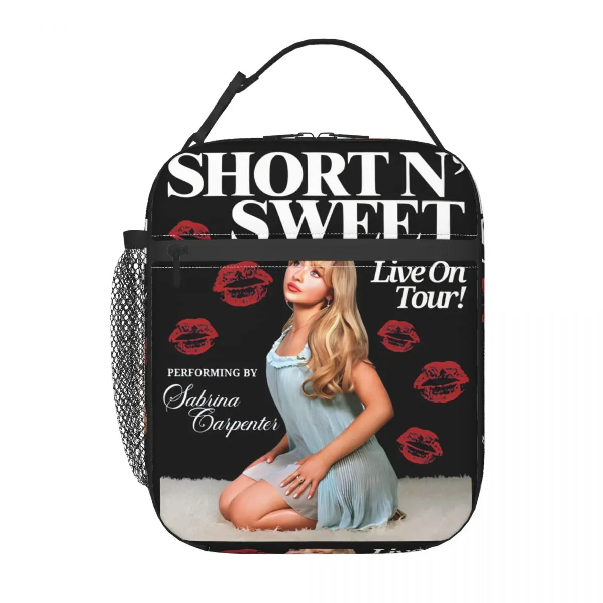 

Изолированный ланч-бокс Short N Sweet Tour 2025 Sabrina Carpenter, ланч-бокс для еды, стильный термобокс для обеда для школы