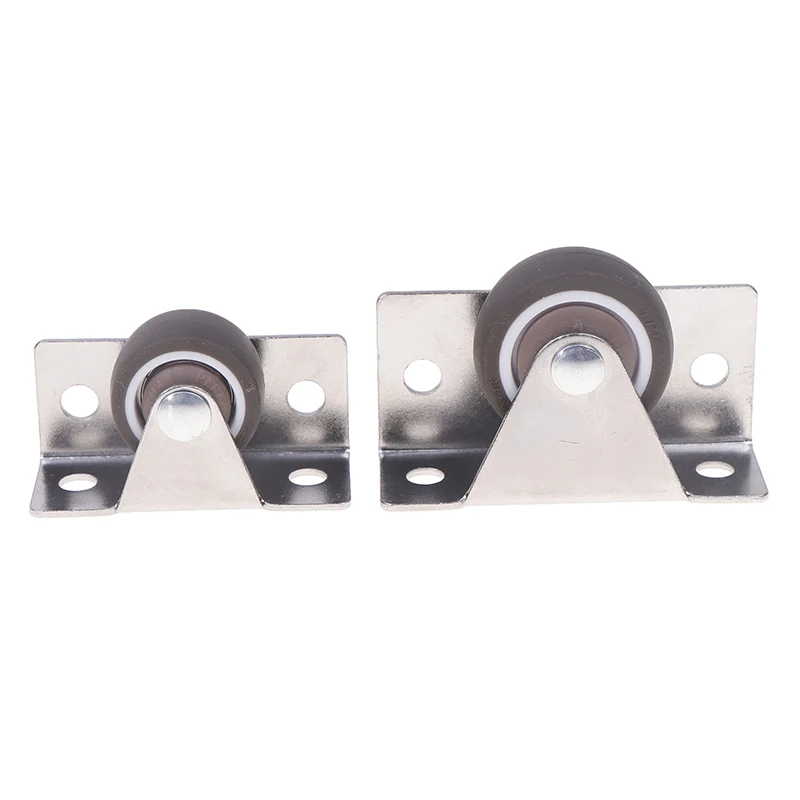 1/4Pcs Silent Rubber Casters Drawer Wheels For Furniture Kitchen Cabinet Table Side Installation Low Profile Replace Wheels