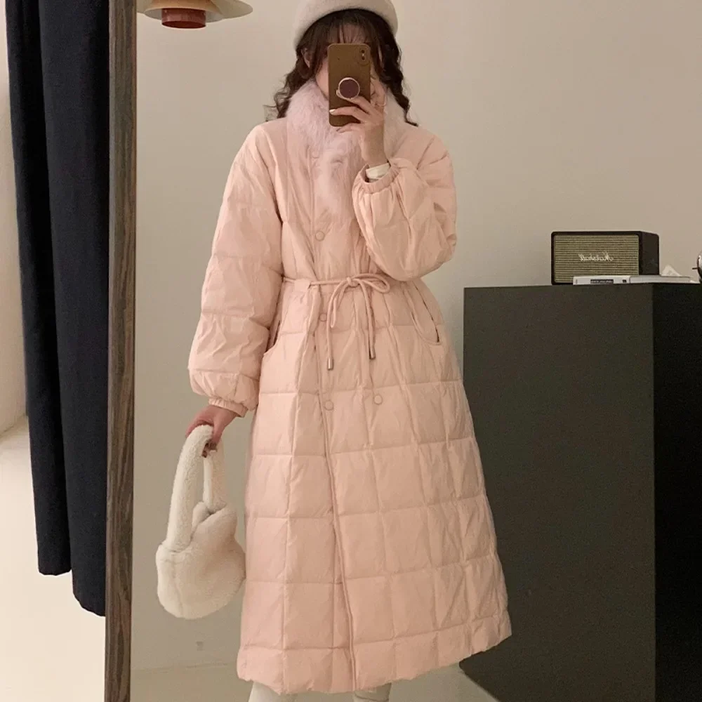 Down Jacket Women 2024 Chinese Asian Fashion Winter Women Warm Coat Long Thick Luxury Outerwear Female puffer Coat Streetwear