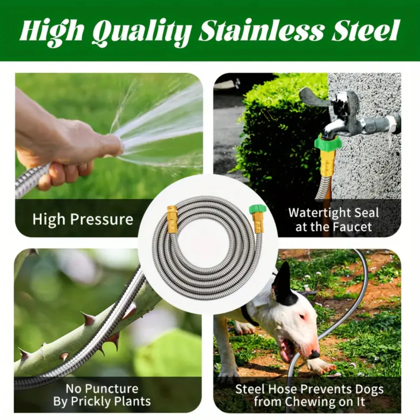 

Garden Hose Flexible Lightweight No-Kink Puncture Proof Hose For Irrigation