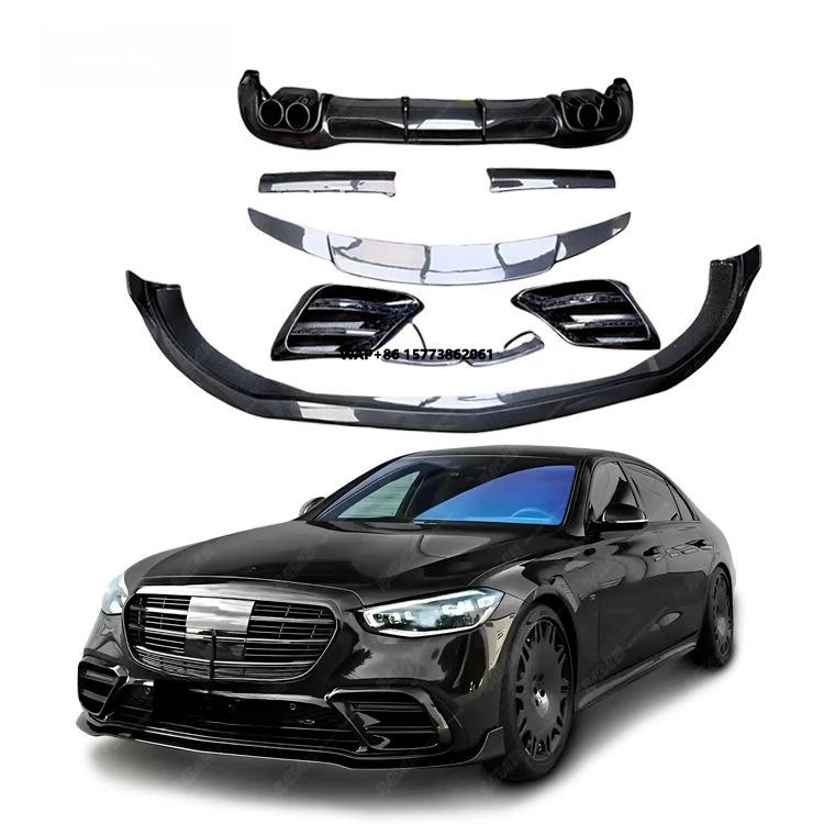 

Tuning B Style Body Kit for W223 2022- Upgrade to B Style Front Lip Rear Diffuser Exhaust Tips Spoiler Auto Parts