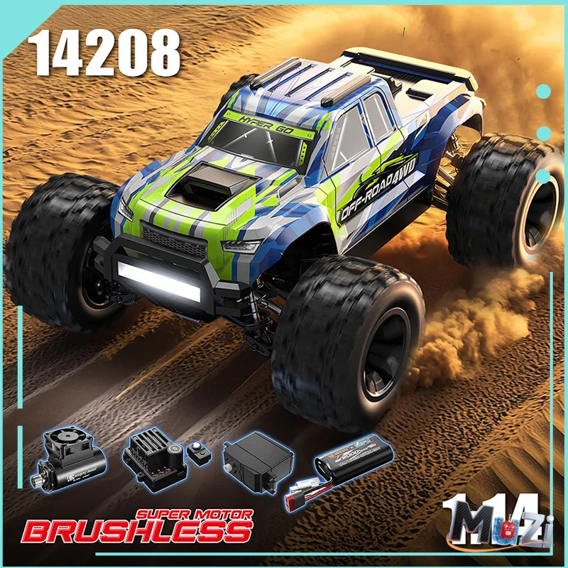 

New MJX 14208 1/14 Brushless Rc Car 2.4G RC four-wheel drive drift off-road vehicle High-Speed Climbing Racing Off-Road Toy Mode