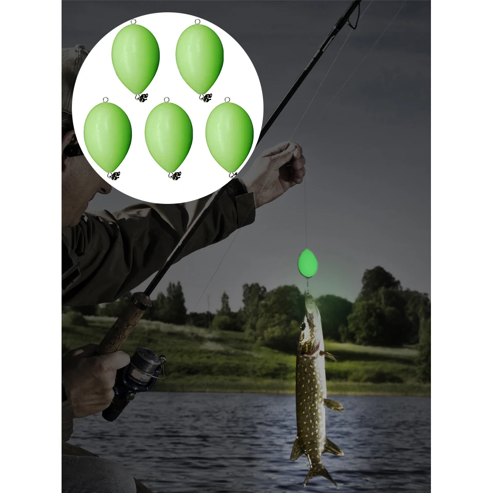 1PC Luminous Egg Float Night Fishing Long-distance Casting Rotating Fishing Float Bobber Bait Accessories Dropship