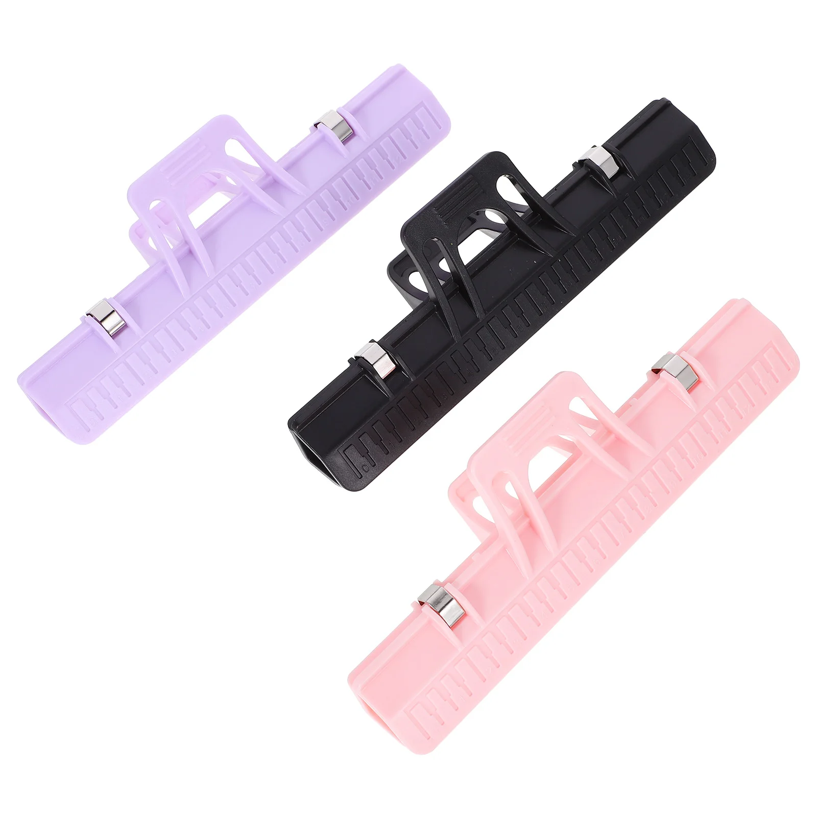 

3 Pcs Book Accessories Clip Clips Page Holder Plastic Paper Stand Score