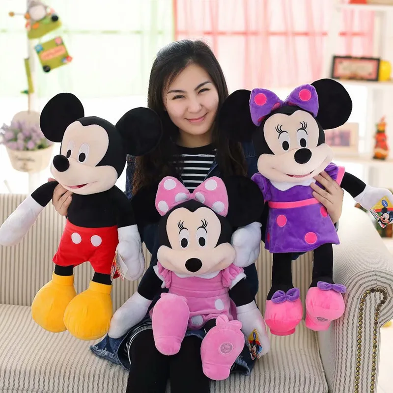 Disney New Kawaii Cute 30/40cm Minnie and Mickey's Wonderful House Plush Toy Pluto Doll Goofy Dog Doll Birthday Gift