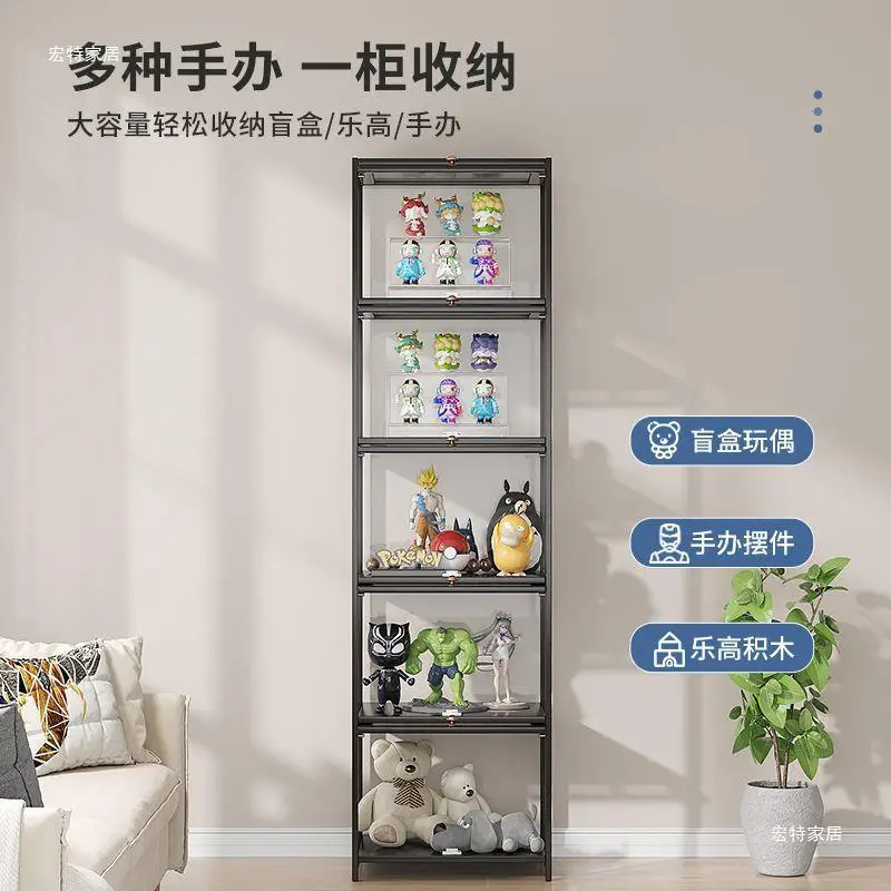

Super narrow bookshelf space saving household bedroom living room storage bookcase solid wood multi-function