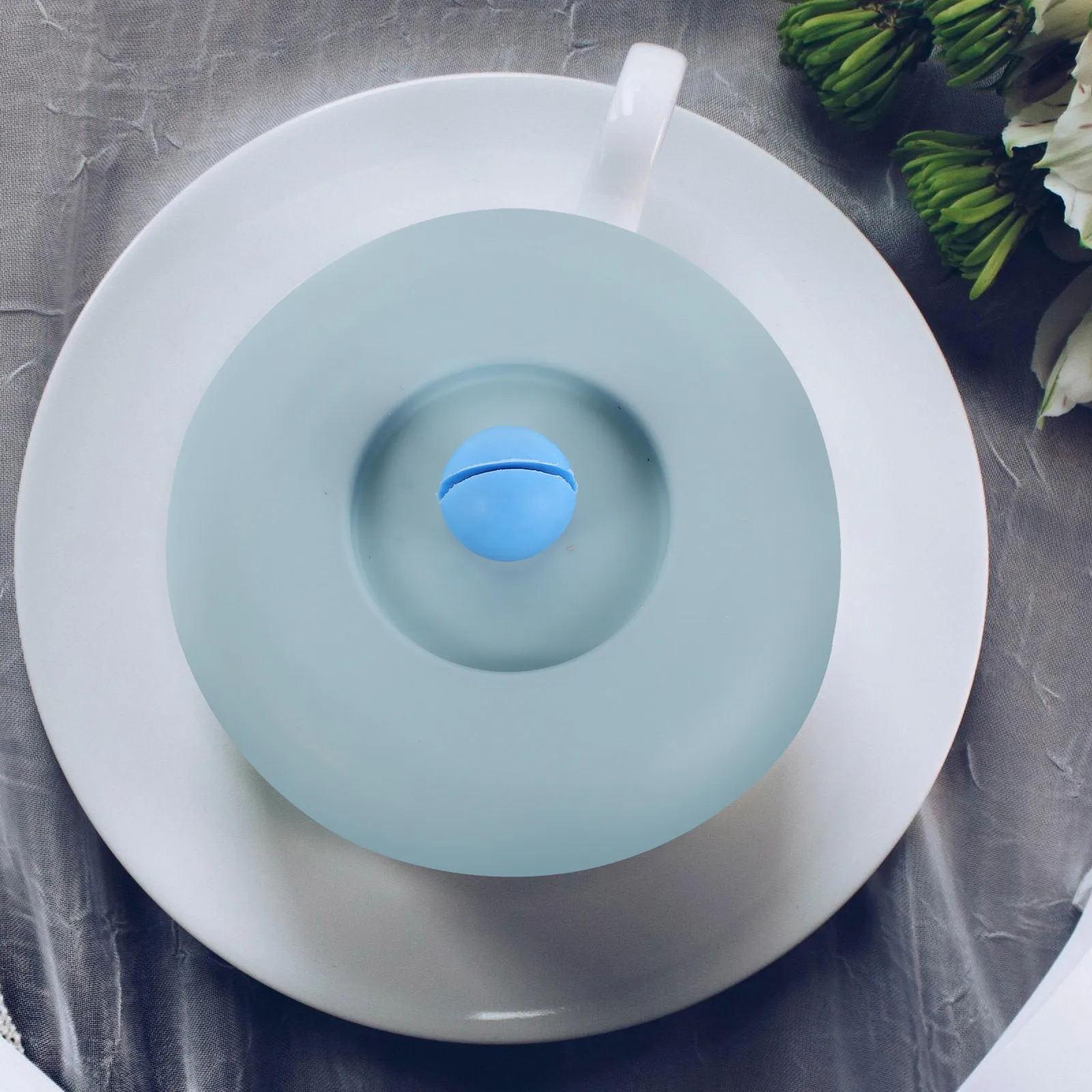 

2Pcs Silicone Cup Cover Soft Cute Mug Lid Heat Resistant Airtight Cover for Coffee Glass Drink Cups Mug Lids for Ceramic Mugs