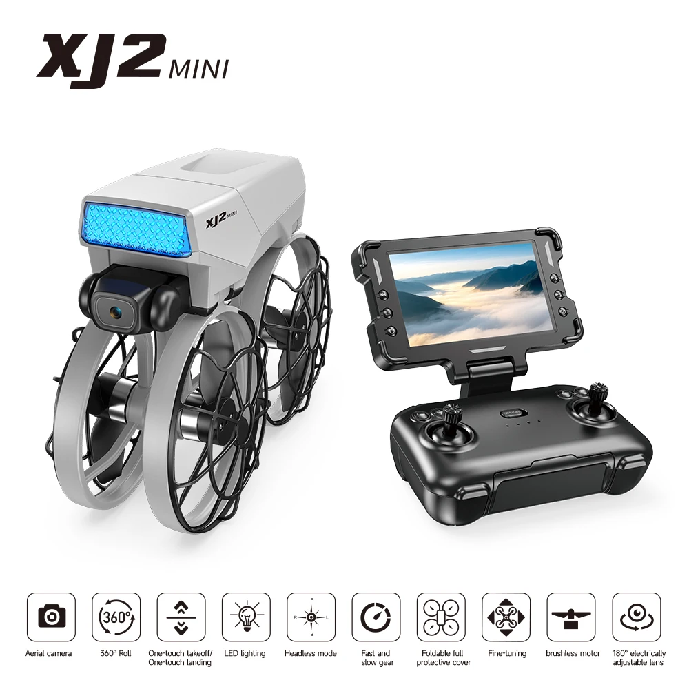 XJ2 Mini Drone 8K HD Camera, Foldable Brushless RC Quadcopter, Remote Control Toy for Kids Teens Beginners Gift Drone