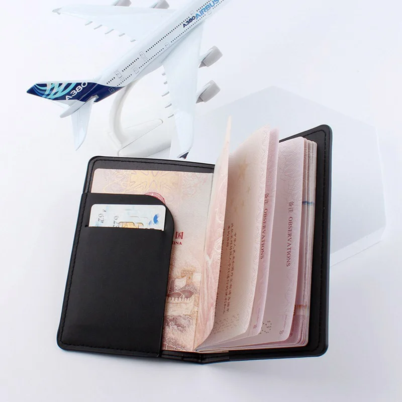 Lover Couple Passport Cover Embroidery Letter Women Men Travel Wedding Passport Cover Holder Travel Case