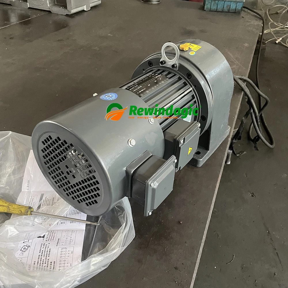 Three-Phase Asynchronous Electric Motor With Reducer 220V 380V Voltage Motor With Reducer Horizontal Axis Electric Motor