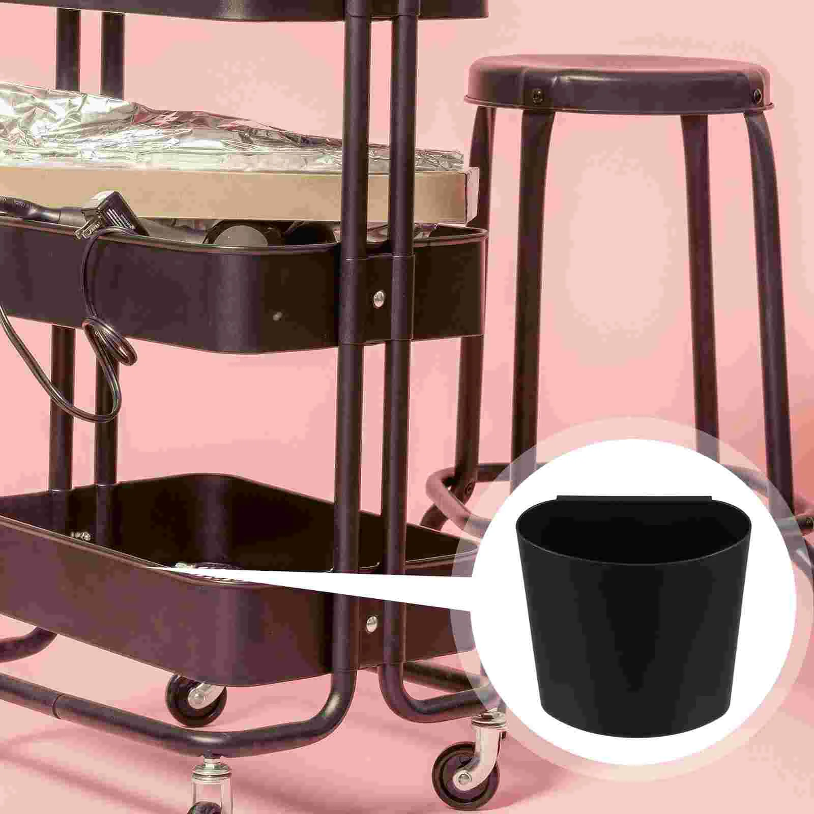 

4 Pcs Storage Basket Cup Holder Countertop Trash Organizer Hanging Can Box Rolling Bin Plastic Cart Scraps Shopping