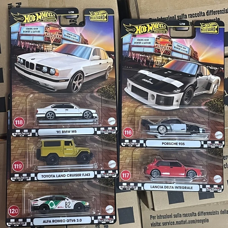 

Коллекционная модель автомобиля Hot Wheels Premium GJT68 Boulevard A Case Series, литая под давлением, с металлическим корпусом, игрушка-сюрприз