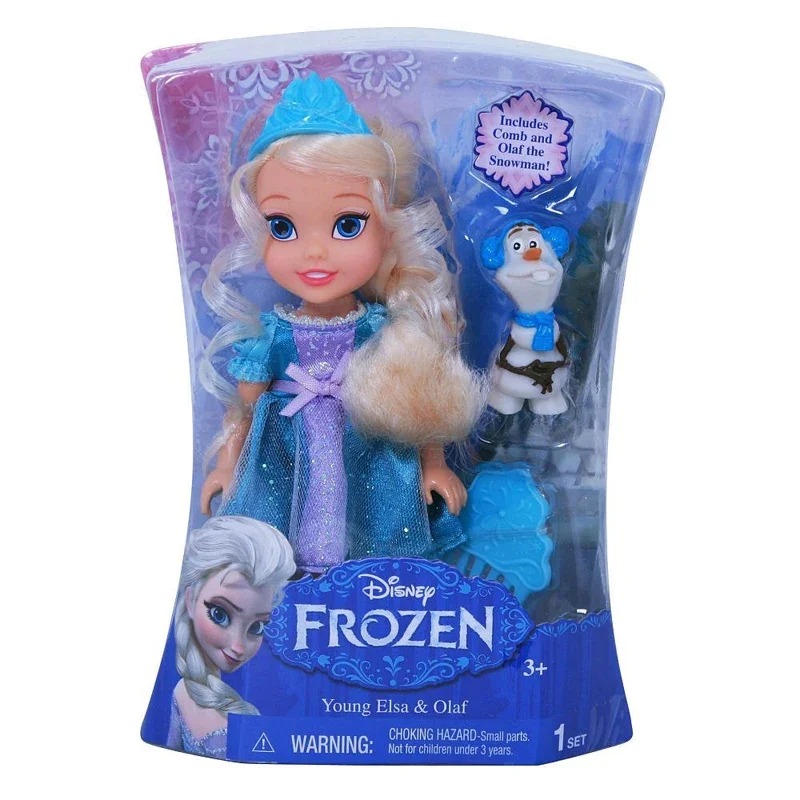 Disney Frozen Elsa Anna Princess Olaf Bell Microphone Smart Singing Lights Cute Doll Kids Toys Anime Figure Toys for Girls Gifts