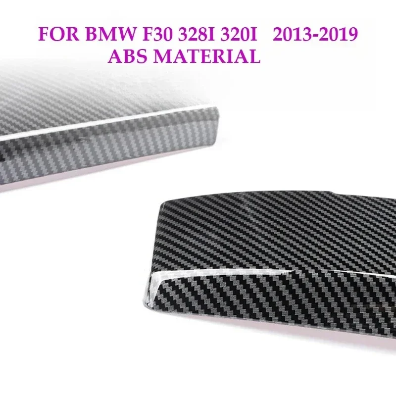 Für F30 F32 3er 4er Serie 2013-2019 ABS Carbon-Faser-Muster Schwarze Farbe Mittelkonsole BMW Armlehnen-Aufbewahrungsbox Schutzabdeckung – Detail 7