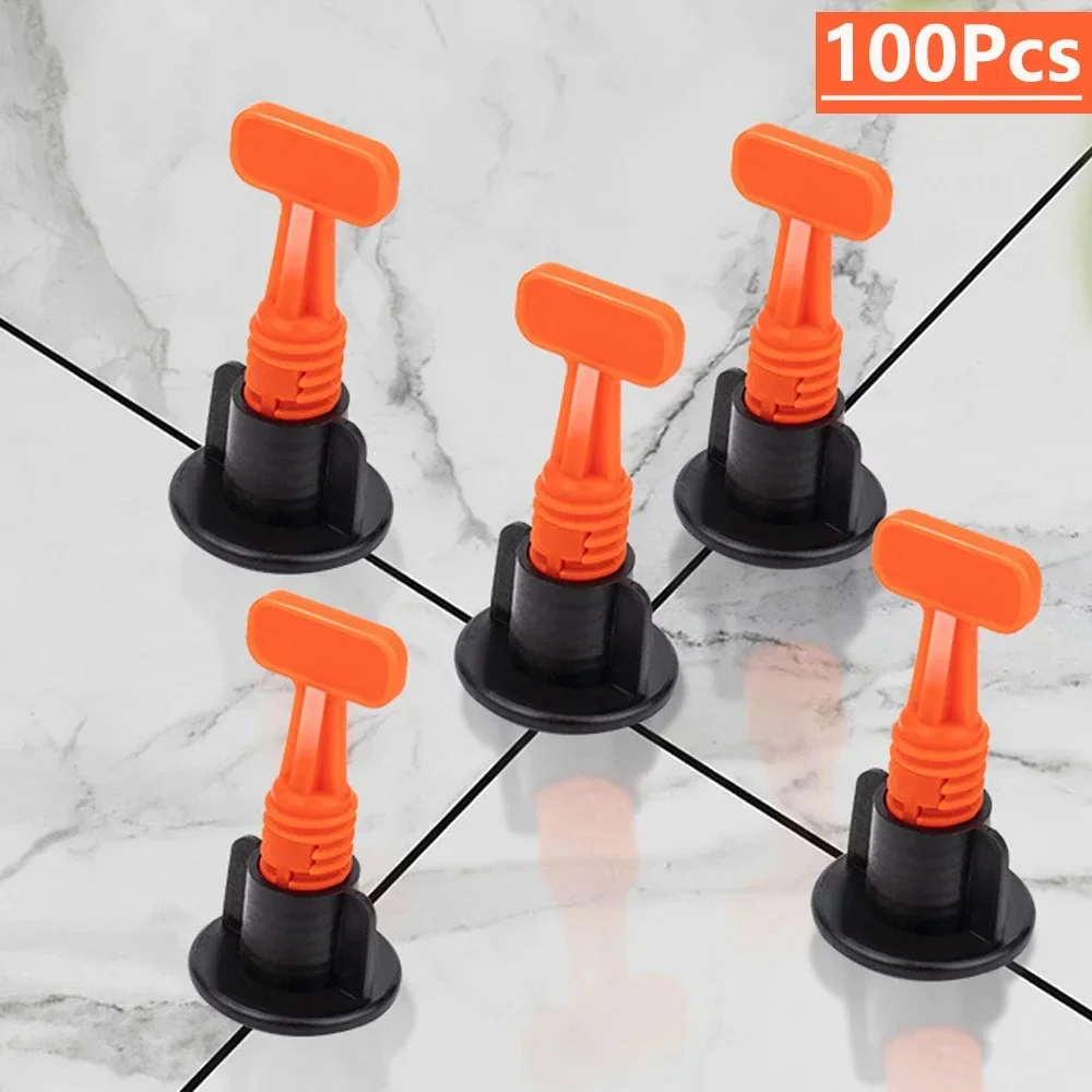 51/102Pcs Tile Leveling System Level Tile Spacer Wall Leveler Wedges Spacers Flooring Reusable Wall Tile Carrelage Leveling