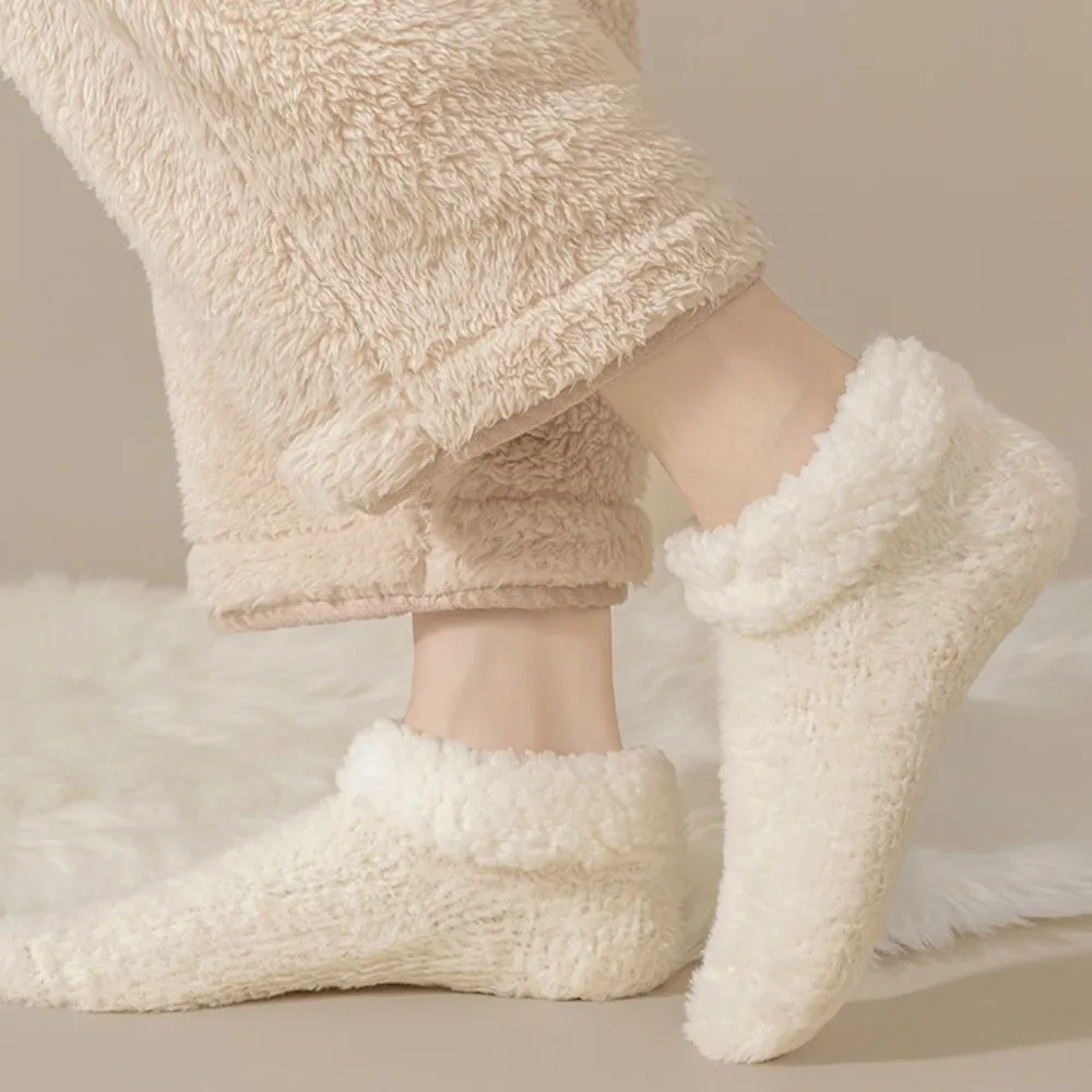 

Breathable Berber Fleece Sleeping Socks Keep Warm Night Wear Floor Socks Postpartum Care Soft Winter Foot Covers Indoor
