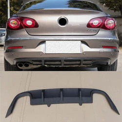 For Carbon Fiber Look Rear Lip Diffuser Spoiler Volkswagen OLD Passat CC Bumper Refit Accessories Splitter Body Kit 2009-2012