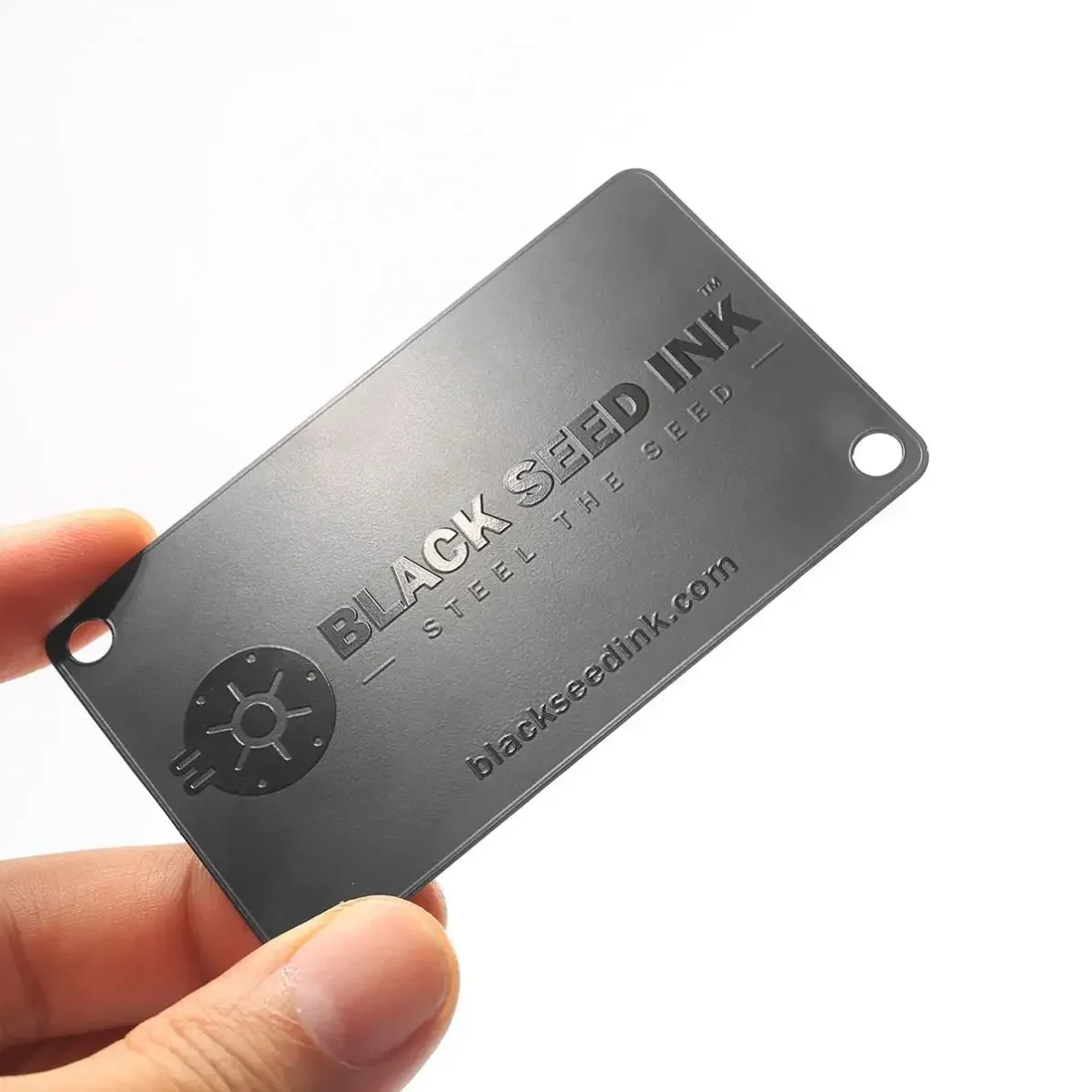 Biglietti da visita di lusso Biglietto da visita in metallo Nfc da 0,8 mm con codice QR