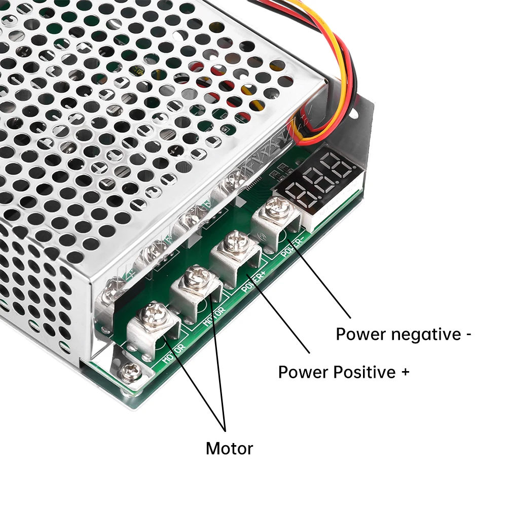 60A DC Bürstenmotor Drehzahlregelung Schalter Drehzahlregler Drehzahlschalter 10-55V Vorwärts/Rückwärts Digitaler Drehzahlmessermotor