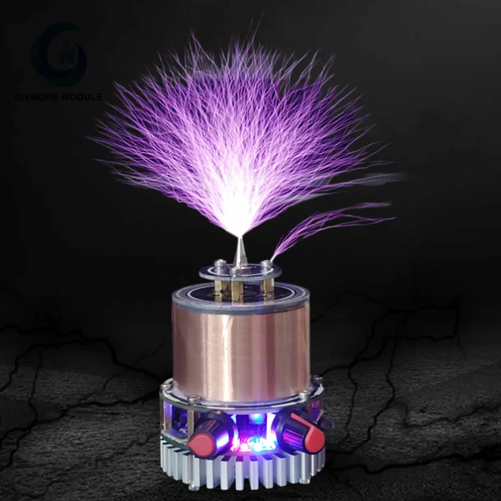 Artificial Lightning Mini Plasma Music Tesla Coil Arc Generator Teaching Tool Wireless Lighting Bluetooth Connectable