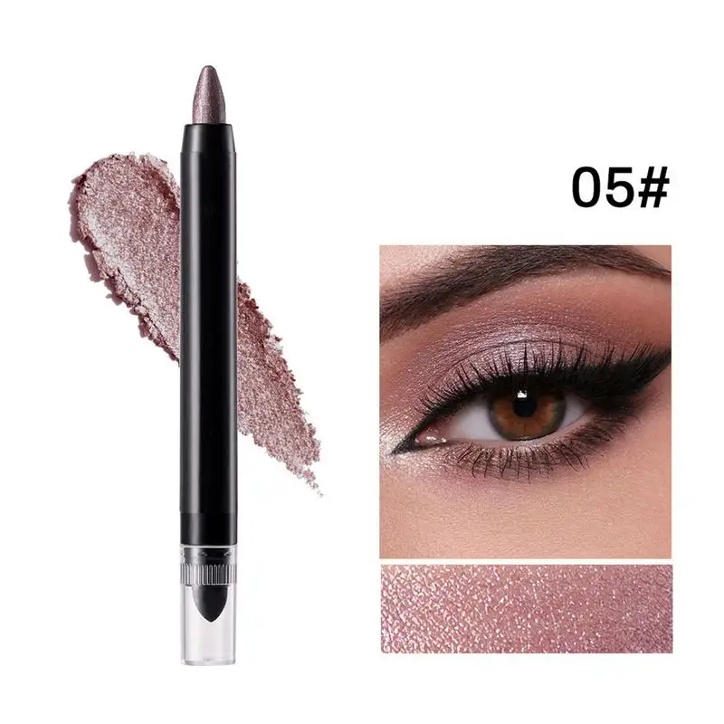 6 stks Shimmer Oogschaduw Stick Metallics Parelmoer Oogschaduw Stick Diamond Shimmer Langdurige Glanzende Markeerstift Make-up