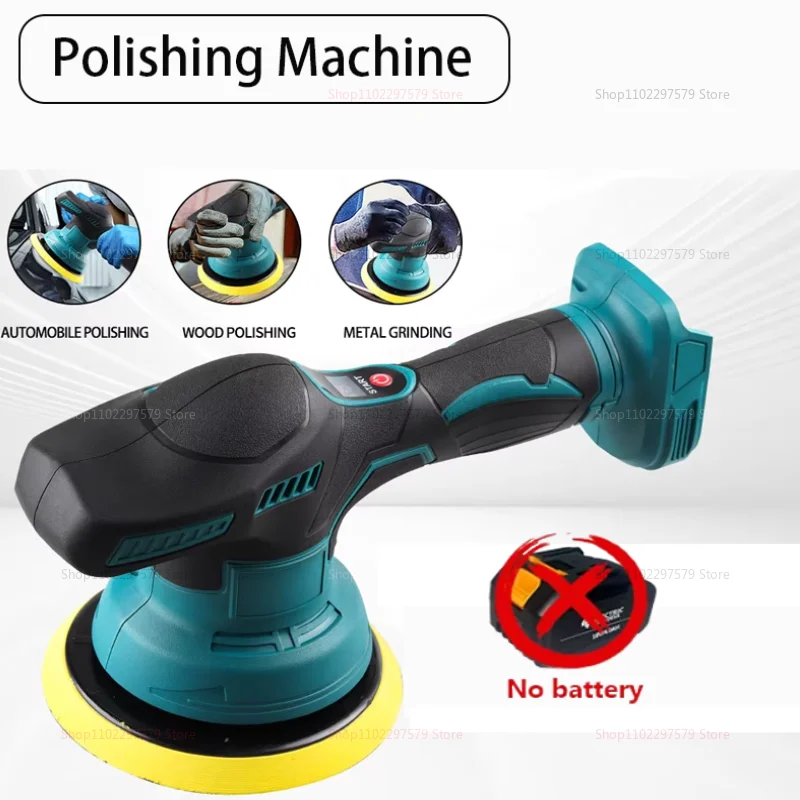 

Беспроводной автомобильный полировщик, 8 передач, электрический полировщик с цифровым дисплеем, автополировальный станок для вощения для Makita, аккумулятор 18 В