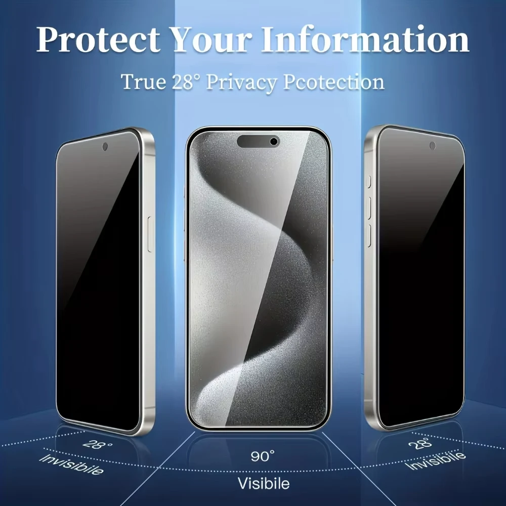 1-3PCS Privacy Screen Protector For Xiaomi Redmi Note 12 Pro 5G 13 14 15C 14C 13C 15 11 10 12C 10C 9 8 7 9s 10s Tempered Glass - view 3