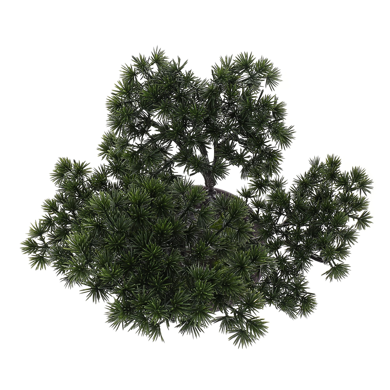 

1pc Artificial Welcome Pine Simulation Bonsai Fake Plants Plastic Potted Decor Faux Greenery Indoor Long Life Maintenance Free