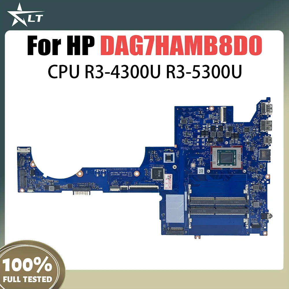 

DAG7HAMB8D0 Mainboard For HP Pavilion 15-EH Laptop Motherboard With R3-4300U R3-5300U CPU 100% Fully Tested