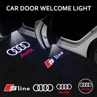 1/2PCS Auto Wireless Door Led Welcome Light Projection Lamp Light For Audi A4 B5 B6 B7 B8 A1 A3 A6 A5 A7 A8 Q3 Q5 Q7 TT S3 S6