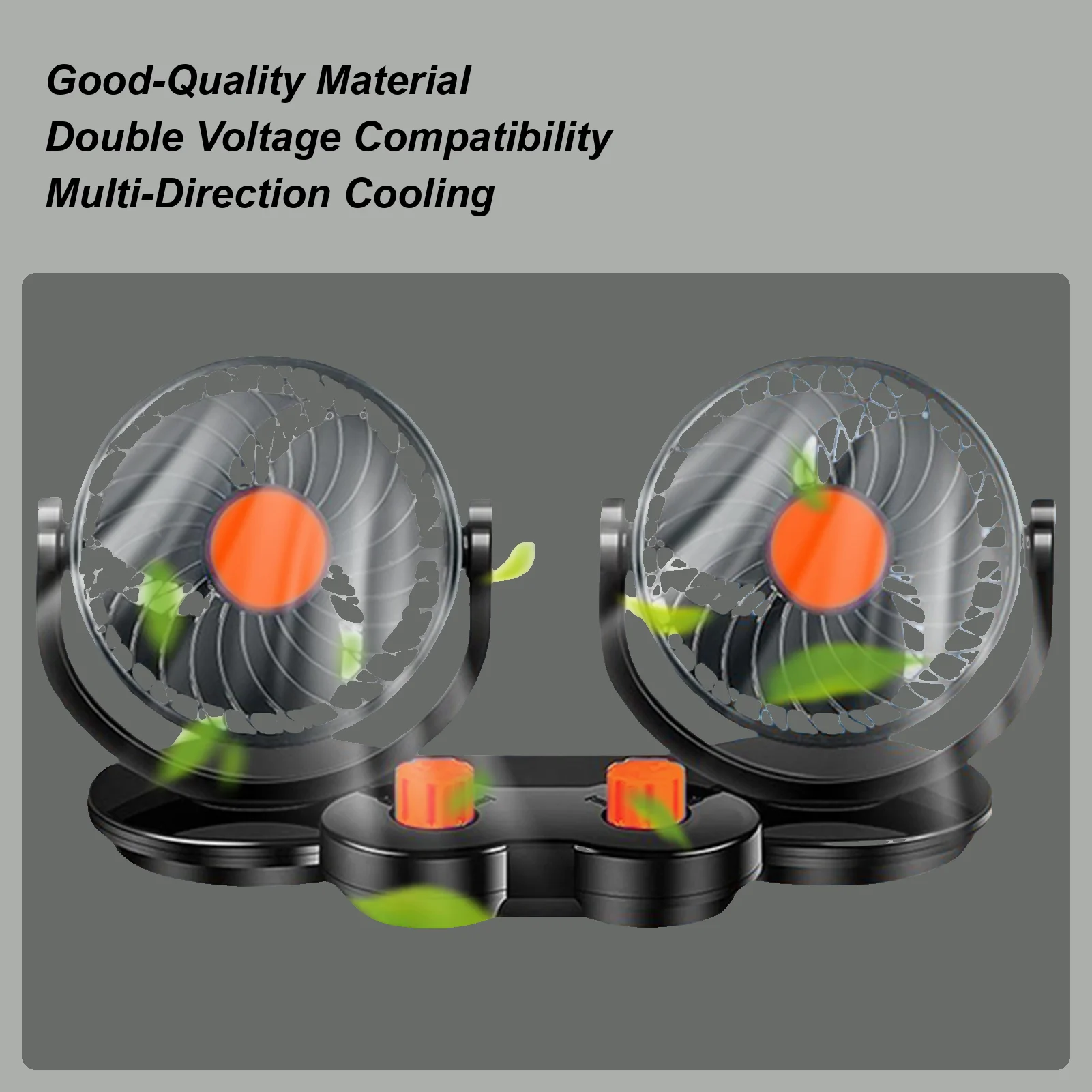 

Вентилятор автомобильного сиденья 12 В/24 В с двойной головкой Вентиляторы приборной панели автомобиля Автомобильные вспомогательные детали для лодки Кемпинг ATV Приборная панель RV Marine Semi Van