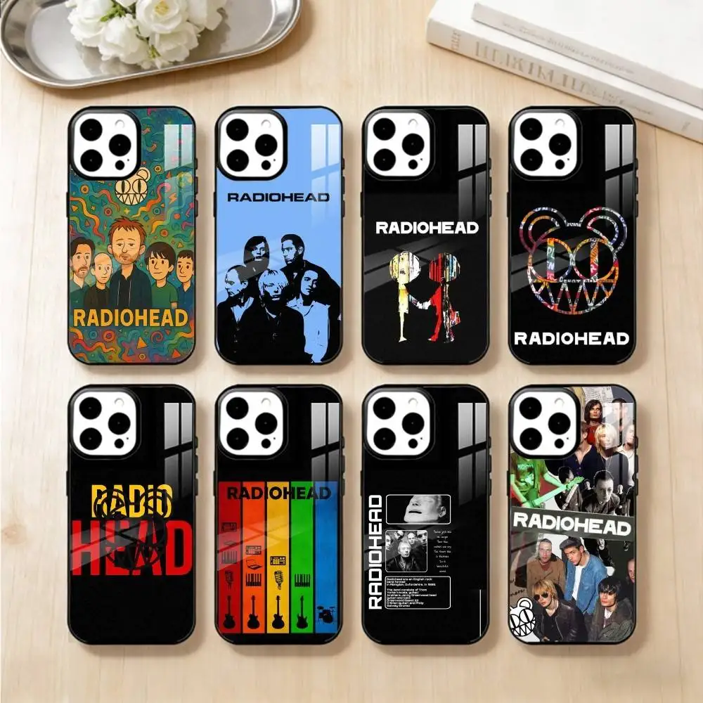 

R-RadioheadS Rock Band Phone Case For iPhone17,16,15,14,13 Plus,Pro Max Magnetic For Magsafe Wireless Charging