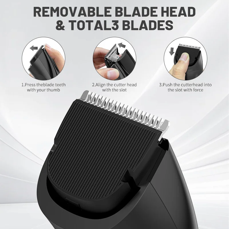 SEJOY Electric Hair Clipper Kit For Men, Adjustable Hair Cut Machine Hair Trimmer Professional Rechargeable Hair Cut Barber image 3
