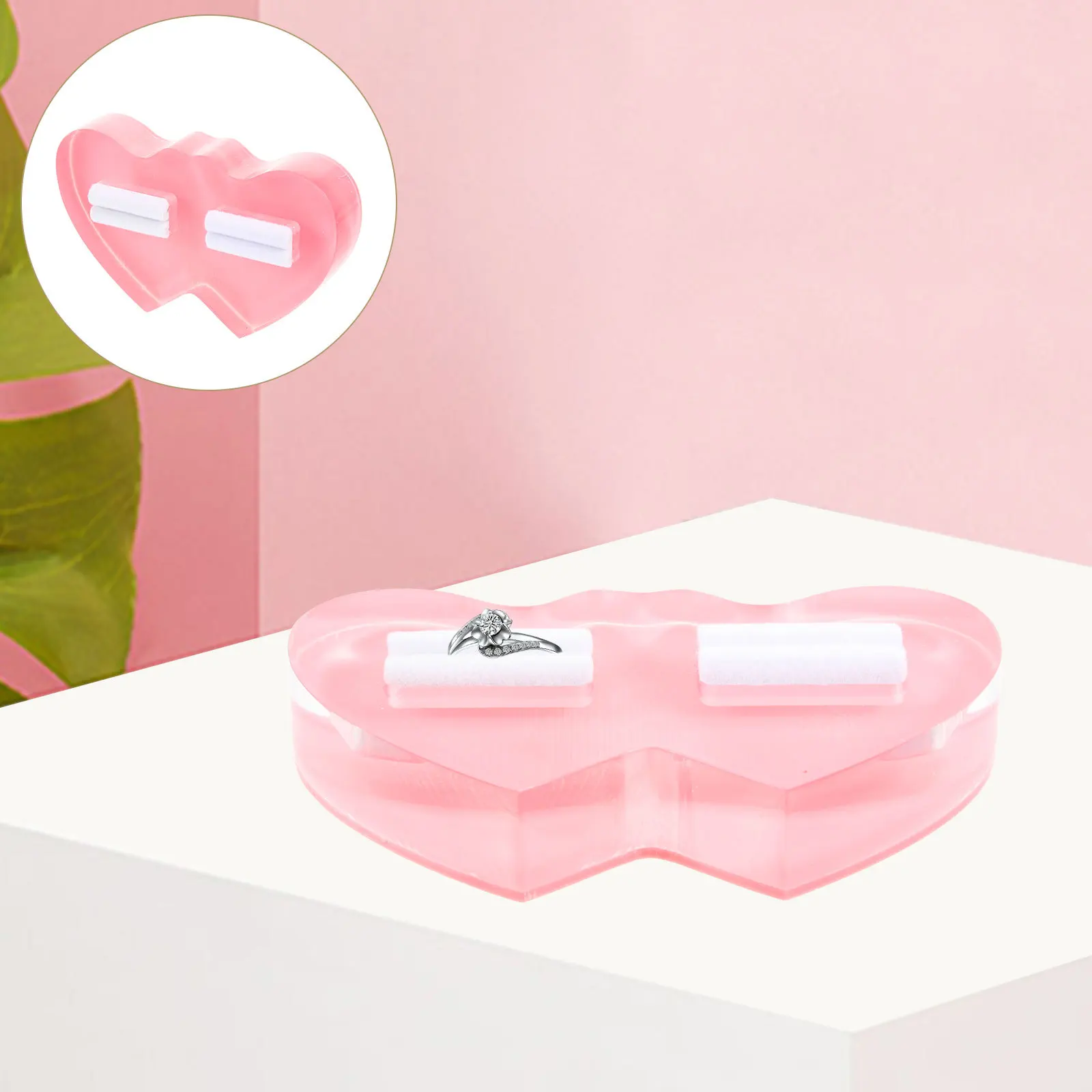 

Ring Holder Organizer for Girls Small Ring Display Stand Portable Vanity Organizer Elegance Design Durable Materials